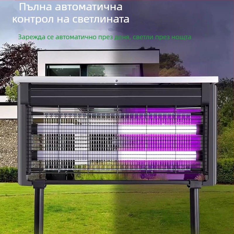 Слънчева външна лампа против комари за двор и градина — водоустойчива LED лампа, 36V, 15W