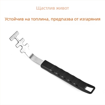 Държач за издърпване на фурна решетка от неръждаема стомана | модерен минималистичен дизайн | за безопасно боравене с горещи решетки