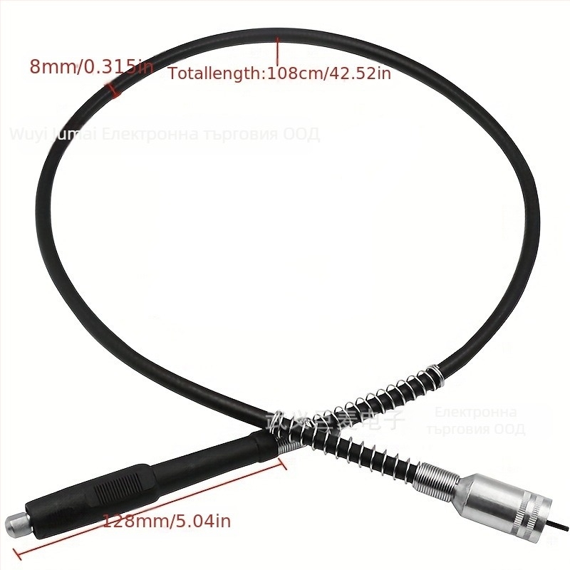 Гъвкав вал за електрически инструменти — гумиран вал, мултиспецификации, с патронник