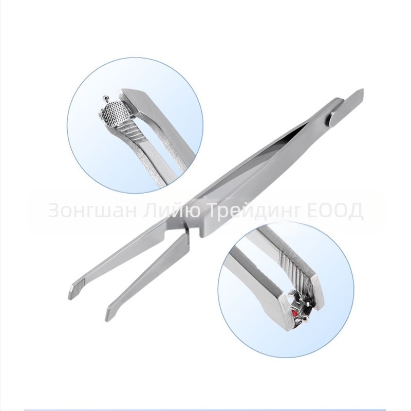 Ортодонтски пинсети с клип за формиране, дръжка и върхове от неръждаема стомана
