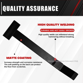 Плосък лост за дървен под, модел SL-042, въглеродна стомана, край: кръгъл и плосък, с персонализация