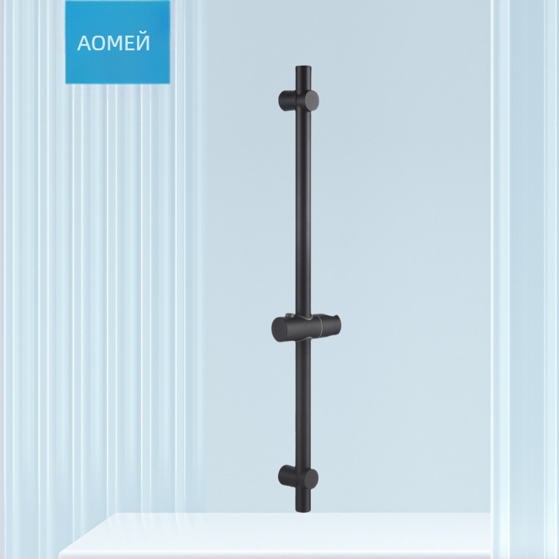 Душ държач с повдигаща рейка от неръждаема стомана, електроплакиран финиш, комплект от две части