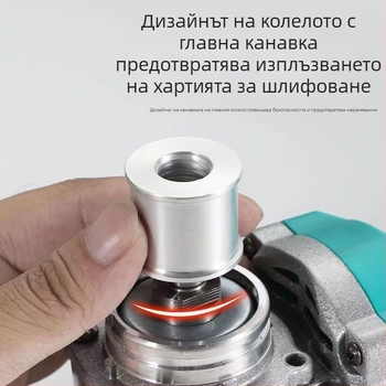 Маркта ленточна шлайф приставка за ъглошлайфи тип 100/125 – дървообработка