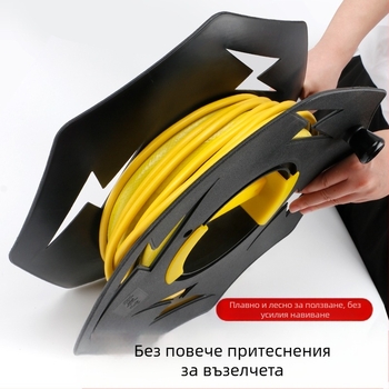 Портативен реел за кабел — празен реел за навиване с функции за навиване, изолация до 1000V, британски стил/метричен формат