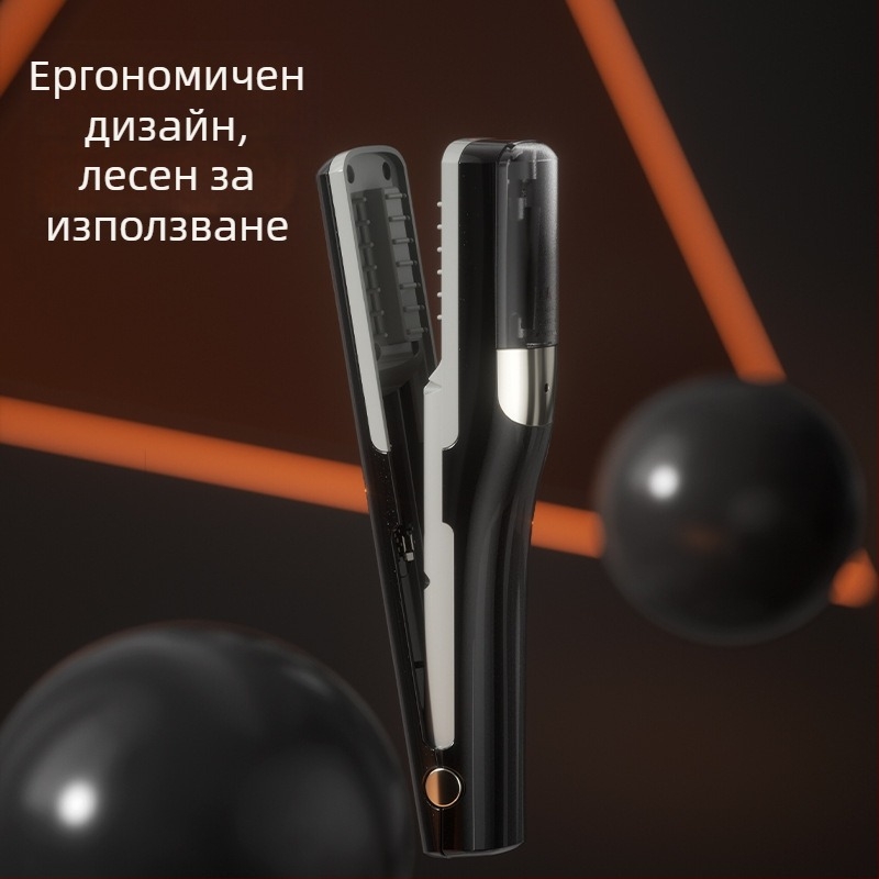 Безжичен електрически подстригвач за коса, безчетков мотор, керамични ножове, подвижна и миеща се глава, нисък шум до 36 dB