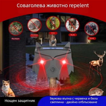 Ултразвуков репелент за животни P666 – отблъсвач за мишки, презареждащ се, 200 kHz, 5 W, корпус PC/ABS