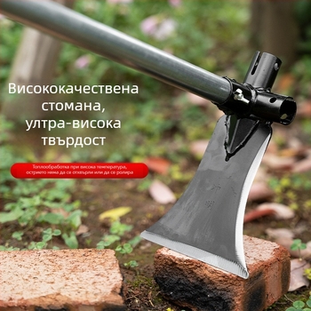 Многофункционална градинарска лопата-нож от манганова стомана; за рязане, копаене и подрязване на клони; за външни условия; модел: Многофункционална лопата-нож