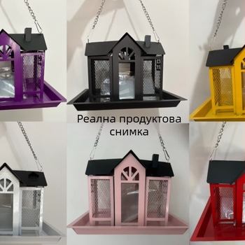 Метална ретро клетка за птици за градина – код Bf17, за птици