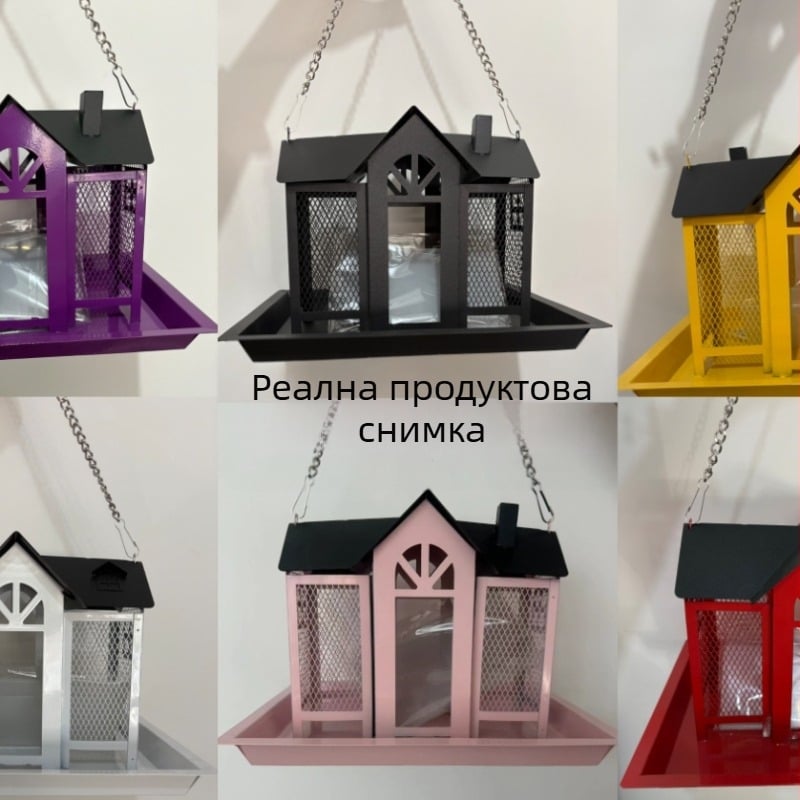 Метална ретро клетка за птици за градина – код Bf17, за птици