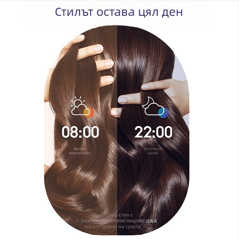 Автоматичен яйцевиден къдрен уред за коса – три в едно, керамичен барабан, термостатичен контрол, подходящ за мокра и суха коса, 25–39W