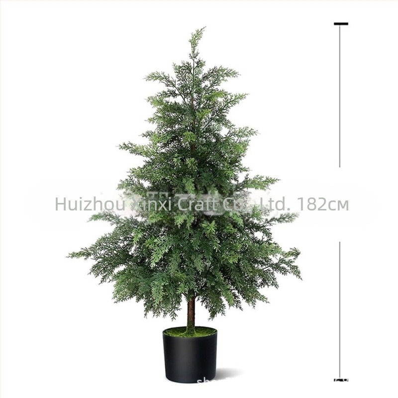 Xinxi Soft PVC Бонсай украса — Изкуствено растение с кедрови листа, Variety 18328127424; Производство: инжекционно формоване, леене и 3D печат