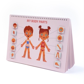 Монтесори занимателна книга за деца — хартиен материал; персонализируема по чертежи; за възраст 4–6 години; илюстрирана книга за ранно образование