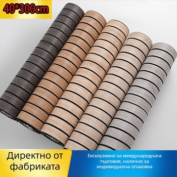 Самозалепващ 3D дървоподобен стенен тапет – PVC; водоустойчив, влагоустойчив и устойчив на петна; 1 рулон