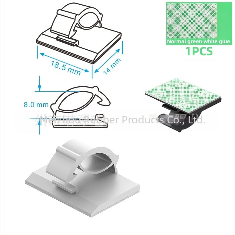 Клип за кабели и органайзер за проводници - модел Wire buckle; материал: найлонов плат; самозалепващ; подходящ за кола, настолен компютър, офис и осветление