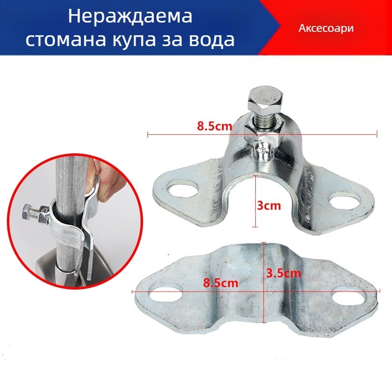 Удебелена кръгла питейна купа от неръждаема стомана за прасета и свине майки