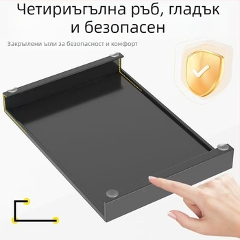 Meiyijia Покривало за газова печка и повдигаща стойка за индукционна плоча – въглеродна стомана, без монтаж, модерен дизайн