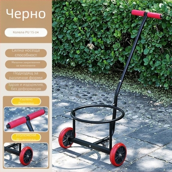 Сгъваема ръчно дърпана количка, преносна количка с дърпател за дом и работилница, многофункционална за пренасяне на вода, отпадъци и газови цилиндри