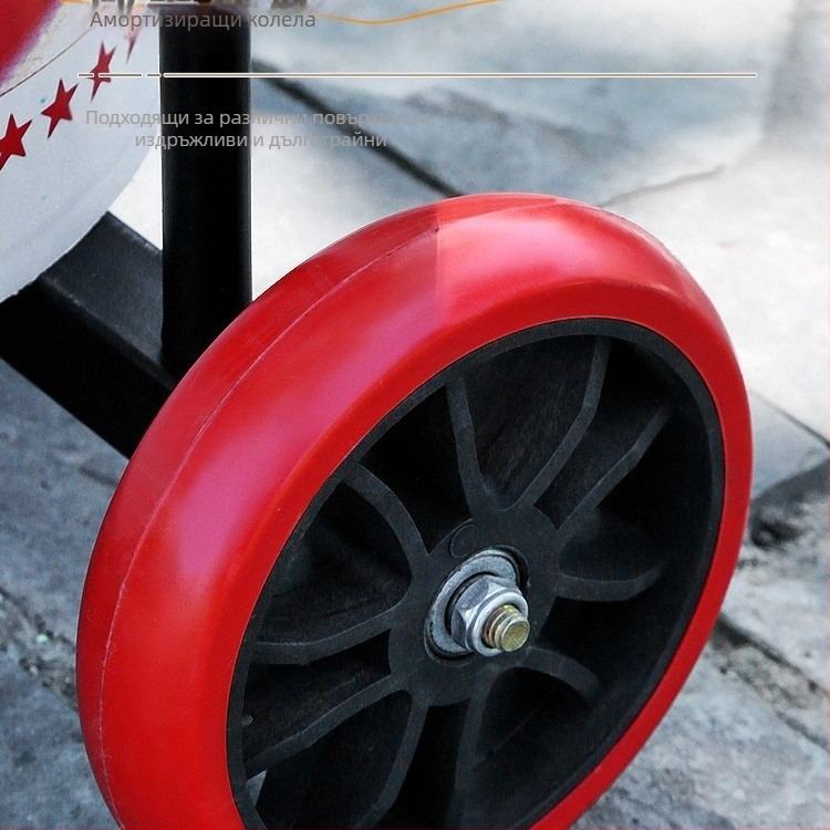 Сгъваема ръчно дърпана количка, преносна количка с дърпател за дом и работилница, многофункционална за пренасяне на вода, отпадъци и газови цилиндри