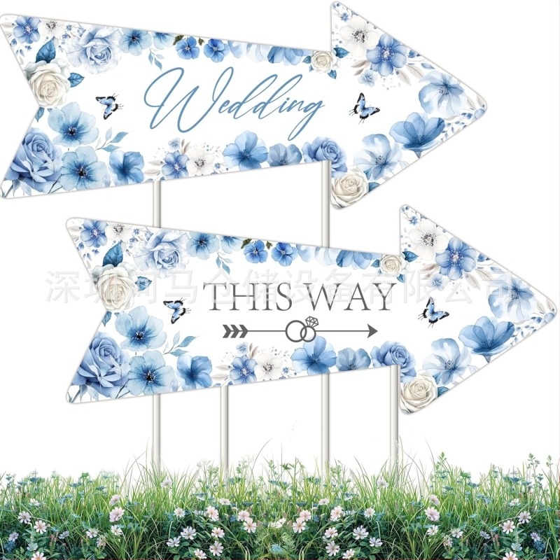 Дворно декоративно табло със стрелка за външна сватбена украса