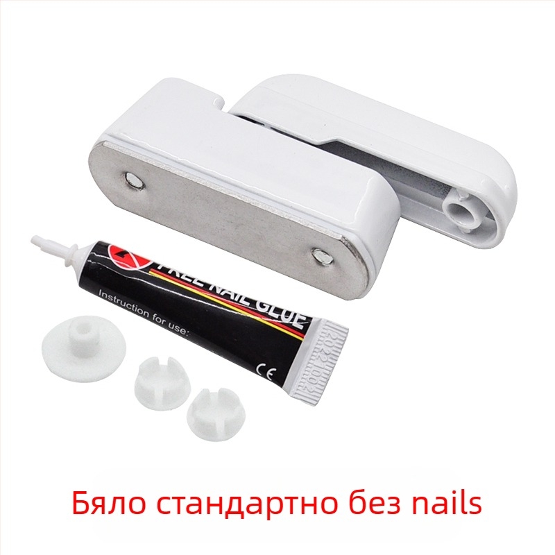 T-тип заключване за врати и прозорци, без пробиване, алуминиева сплав, с ключ, против кражба