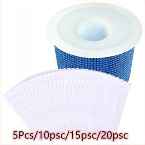 Плувен комплект с микропорозни филтър торби за скимър - нетъкан текстил, 10 бр, 70 g