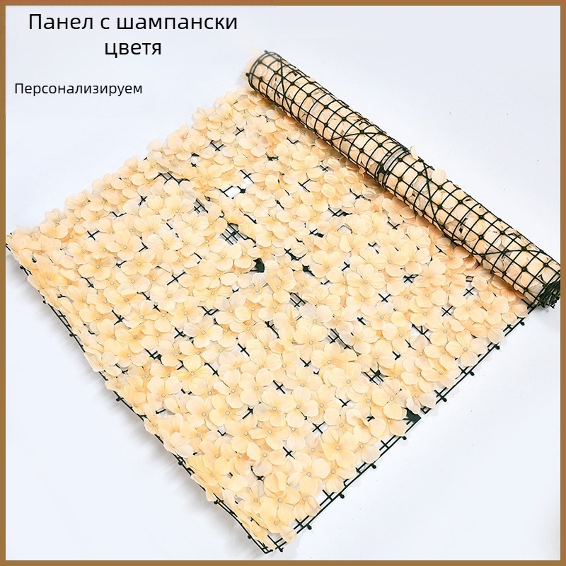 Изкуствена ограда с листа и декоративни лозови елементи за външна употреба