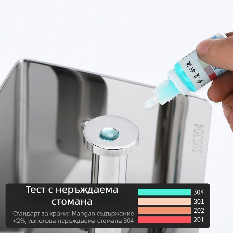 Държач за тоалетна хартия Huanuo от неръждаема стомана 304, квадратна форма, огледална повърхност, модерен минимализъм