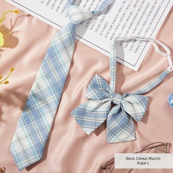 Клипс за вратовръзка, каре шарка, стил за двойки, за възрастни, цветен акцент за вратовръзка