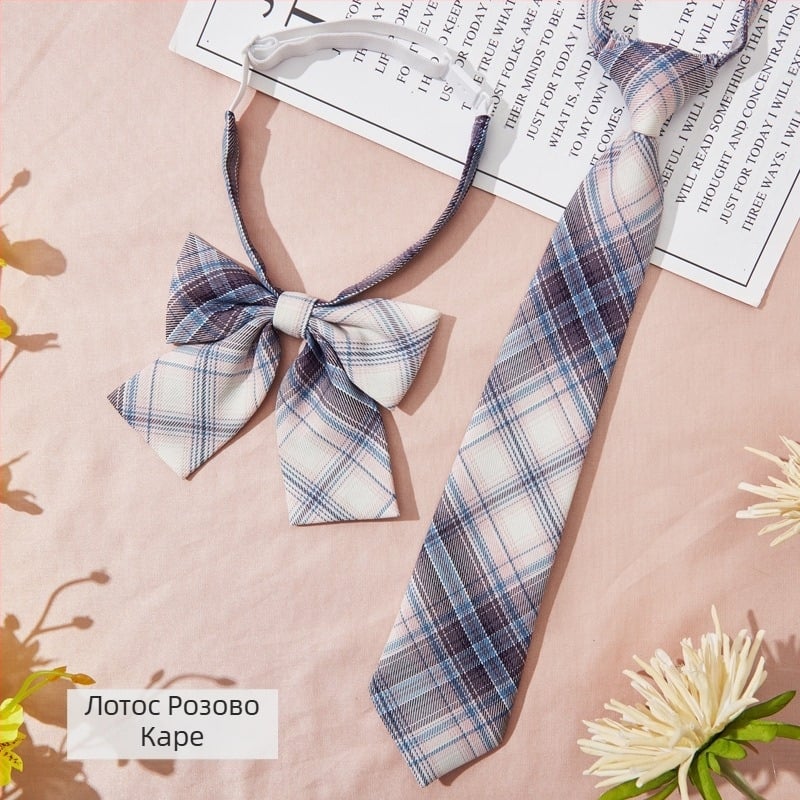 Клипс за вратовръзка, каре шарка, стил за двойки, за възрастни, цветен акцент за вратовръзка