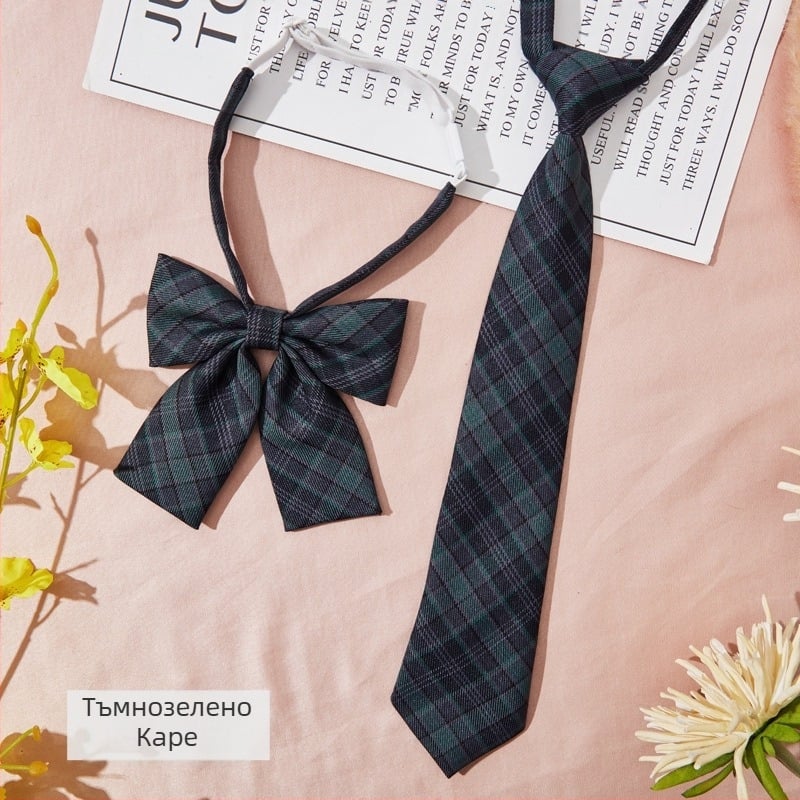 Клипс за вратовръзка, каре шарка, стил за двойки, за възрастни, цветен акцент за вратовръзка