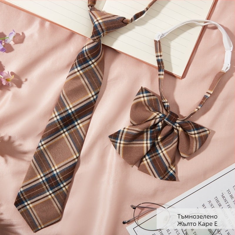 Клипс за вратовръзка, каре шарка, стил за двойки, за възрастни, цветен акцент за вратовръзка