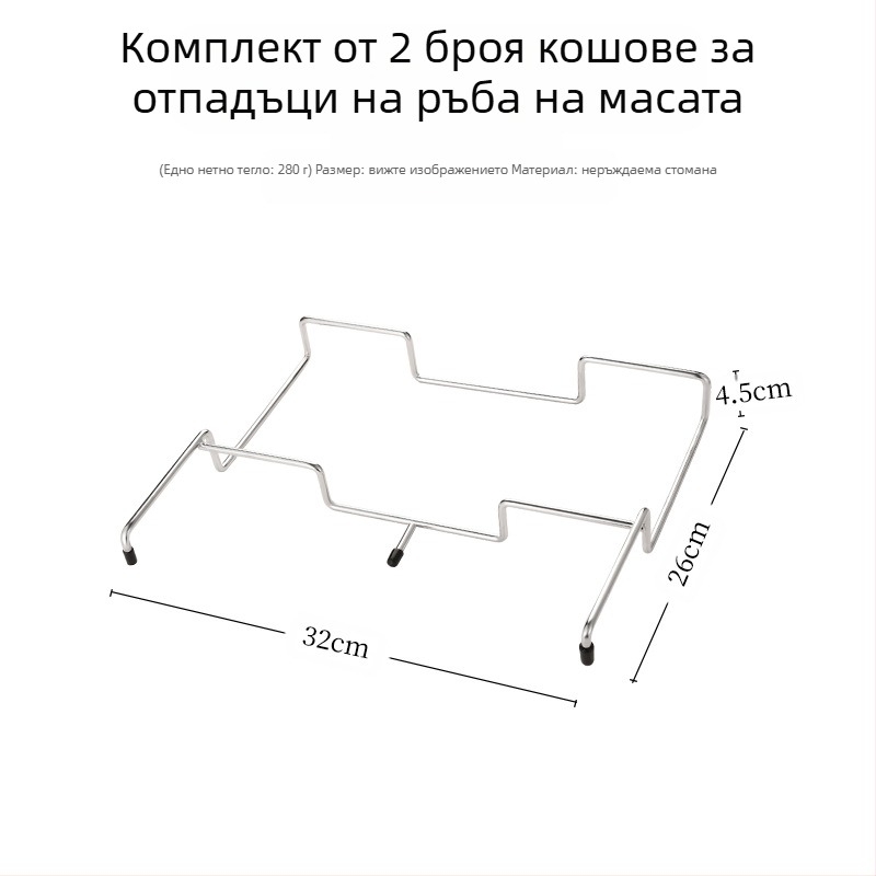 Сгъваема външна стойка за боклук за къмпинг с държач за торби, 100% нов пластмасов материал