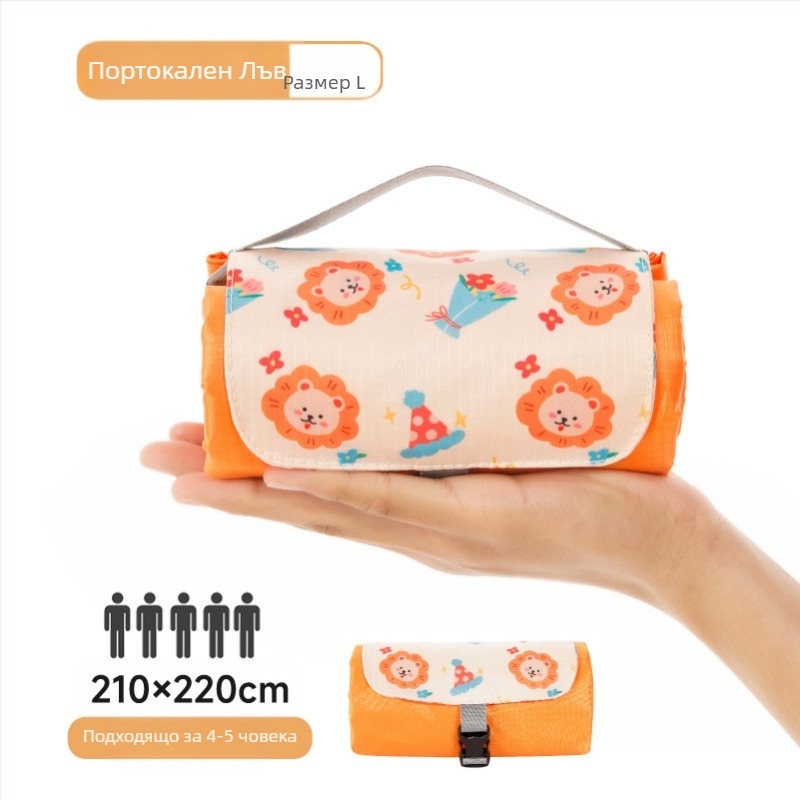 Isdan мини пикник постелка, найлон, 250 г, 20D водоустойчива тъкан, модел YSD-80626, сгъваема за къмпинг и открито, подходяща за много хора