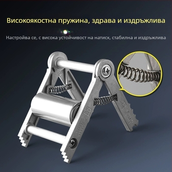 Инструмент за прокарване на кабели в електрическата инсталация — еднопроводна ролкова дърпачка и аксесоар за гнездо към кабелната кутия