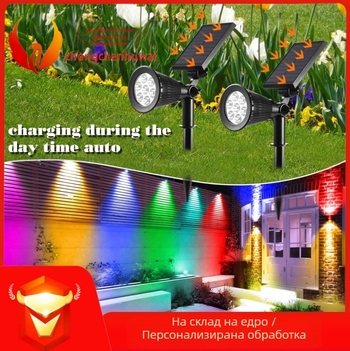 Соларни ландшафтни светлини LED, планетен стил, модел ZC-001, време на работа 6–12 часа, индуктивен превключвател