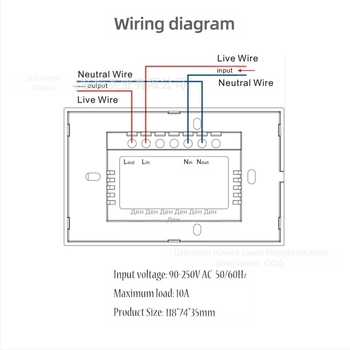 Инфрачервен сензорен превключвател с жестово управление, за интериорна декорация, 100–277V AC