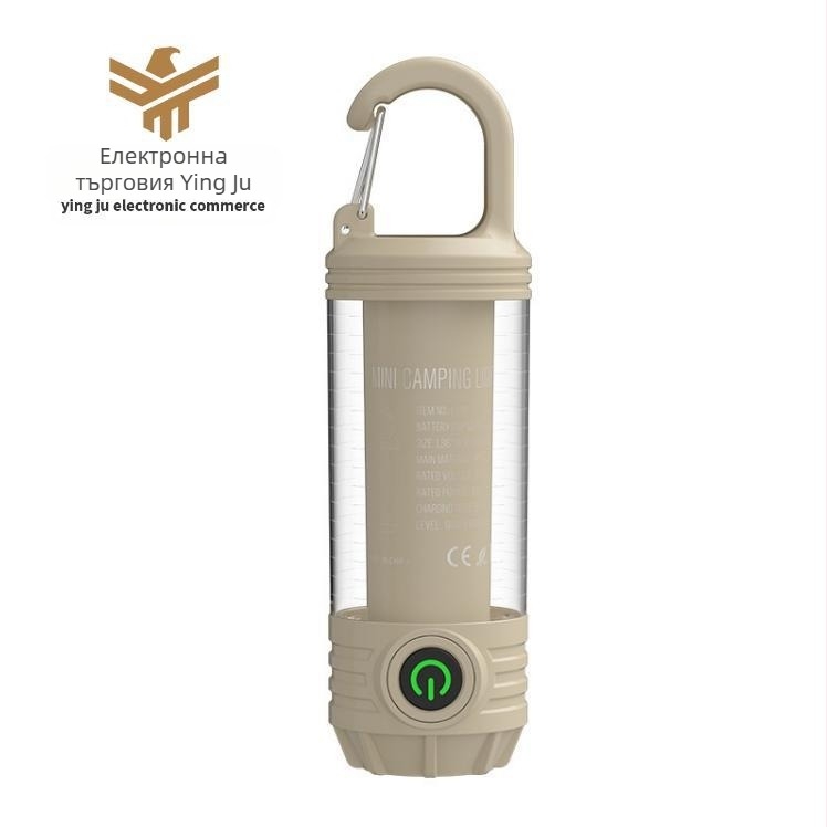 Къмпинг лампа с USB зареждане и кука за ключове, YINGJU LY19, 3.7V, ABS корпус