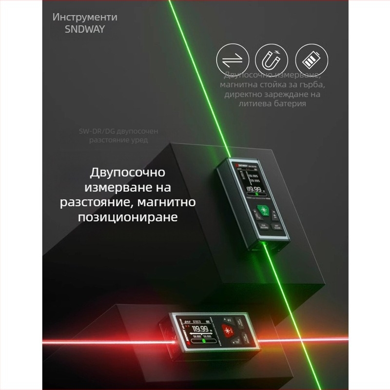 Двупосочен лазерен измервател на разстояние SW-DR60/100 от Deep Dawei – обхват 60/100 м, лазерен измервател на разстояние, серия Rangefinder