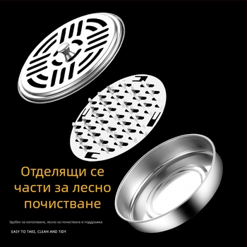 Стоманена кутия за москитни котушки с ветроустойчив дизайн; многократно използваема; възможност за печат на лого