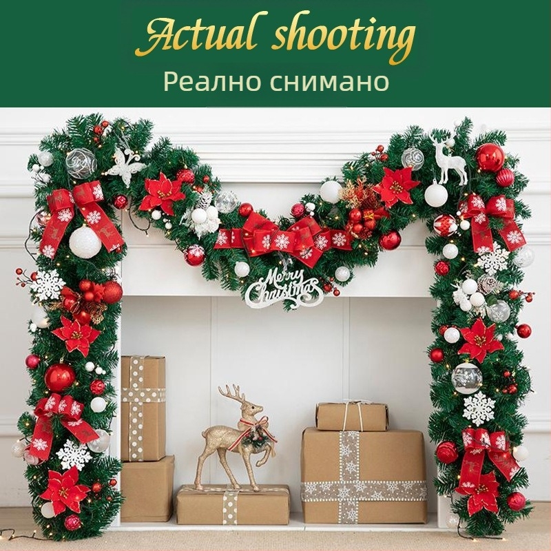 Коледна ратанова лента – PVC и желязо, Wan Hui, Стил: Друг, DIY коледна украса