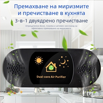 Кухненски пречиствател на въздуха за неутрализиране на миризми, с отрицателни йони, премахване на формалдехид, тиха работа, стенен монтаж