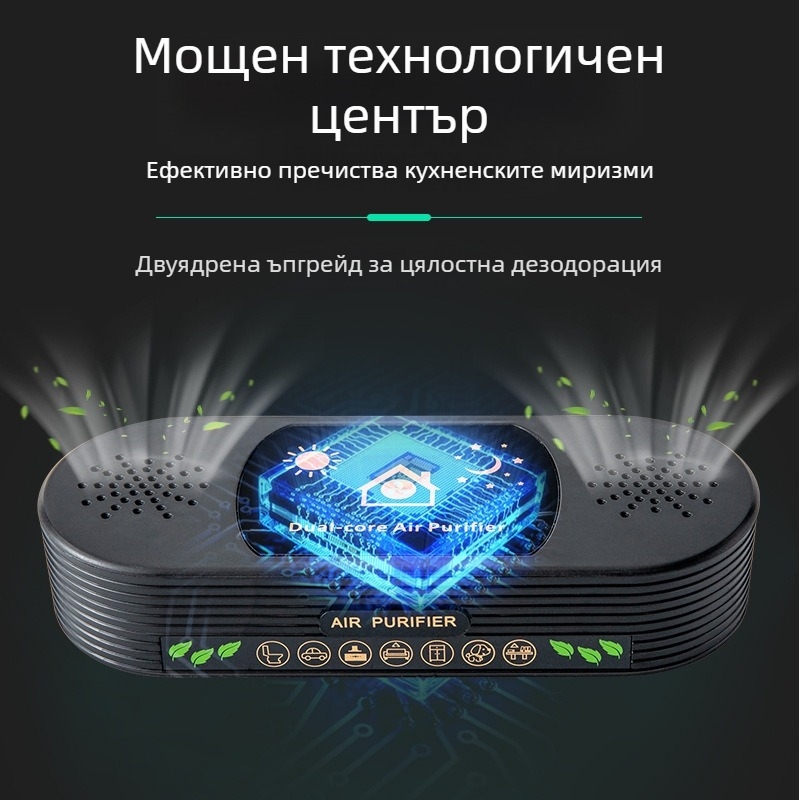 Кухненски пречиствател на въздуха за неутрализиране на миризми, с отрицателни йони, премахване на формалдехид, тиха работа, стенен монтаж