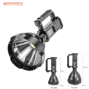30W LED преносим фенер със стойка – водоустойчив, USB зареждане, вградена батерия, ръчно задвижване