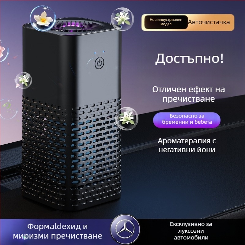 Автомобилен пречиствател за въздух с ароматерапия – модел AP-1288, 2W, USB захранване, 5V