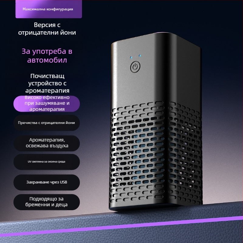 Автомобилен пречиствател за въздух с ароматерапия – модел AP-1288, 2W, USB захранване, 5V
