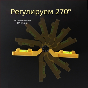 Многофункционален нивелир за колони, сгъваем вертикален прът и парапет, прецизен монтажен инструмент от стоманена конструкция (Level gauge)