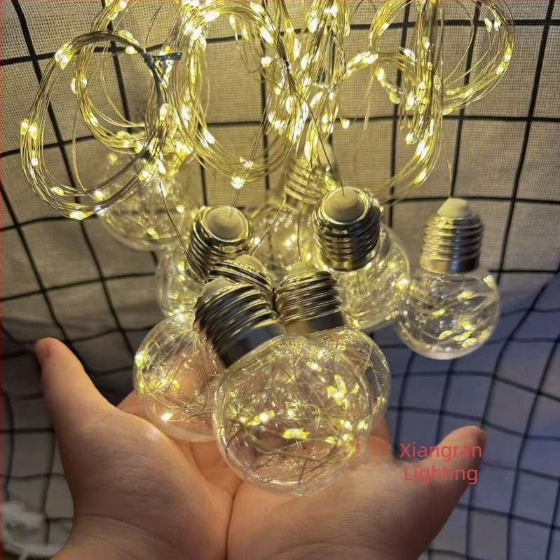 2025 Коледни лампички на медна жица за завеси с висящи LED топки, USB, дистанционно, 3 м, 300 LED, топла светлина 2700K, IP44, Auspicious