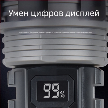 LED фенерче, ръчно задвижване, 5W, 1200mAh, обхват 100–200 м