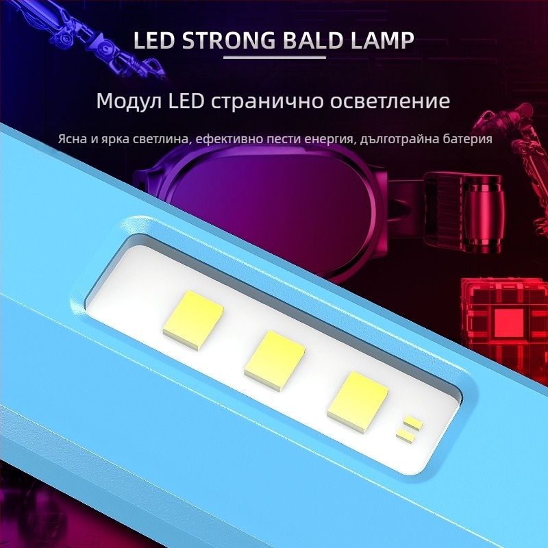 Фенерче с LED, мини и телескопично, многофункционално за къмпинг и открито, 1W, 1200 mAh, обхват 100–200 м, живот на батерията 3–5 ч