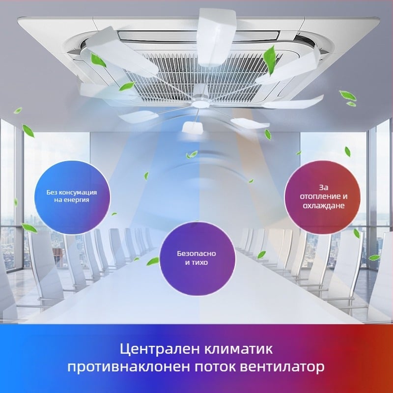 Дифлектор за въздушен поток за таванен климатик – DFS-02, анти-директно духане, тихо, без монтаж